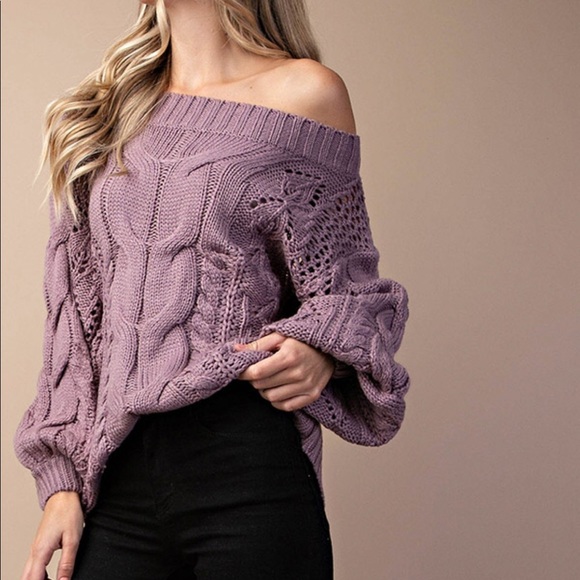 LAST 1️⃣ Cable detailed puff sleeves sweater - Picture 3 of 3